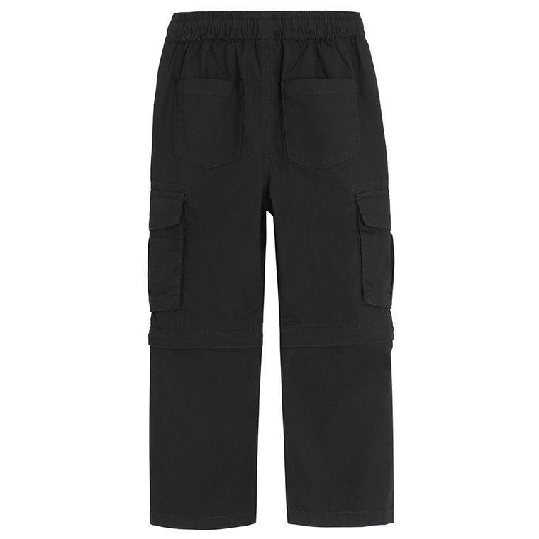 Cool Club, Spodnie materiałowe chłopięce, odpinane nogawki, czarne