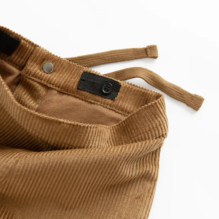 Cool Club, Spodnie materiałowe chłopięce, sztruksowe, brązowe