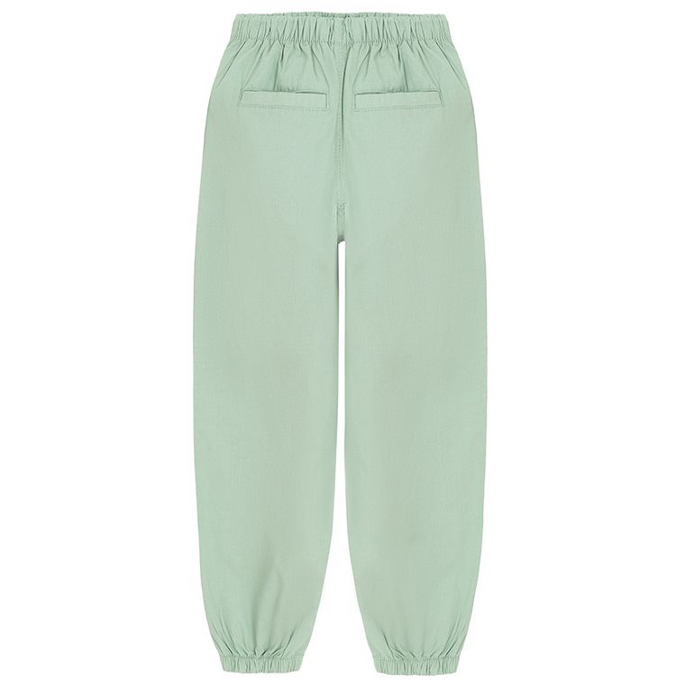 Cool Club, Spodnie materiałowe dziewczęce, parachute, zielone