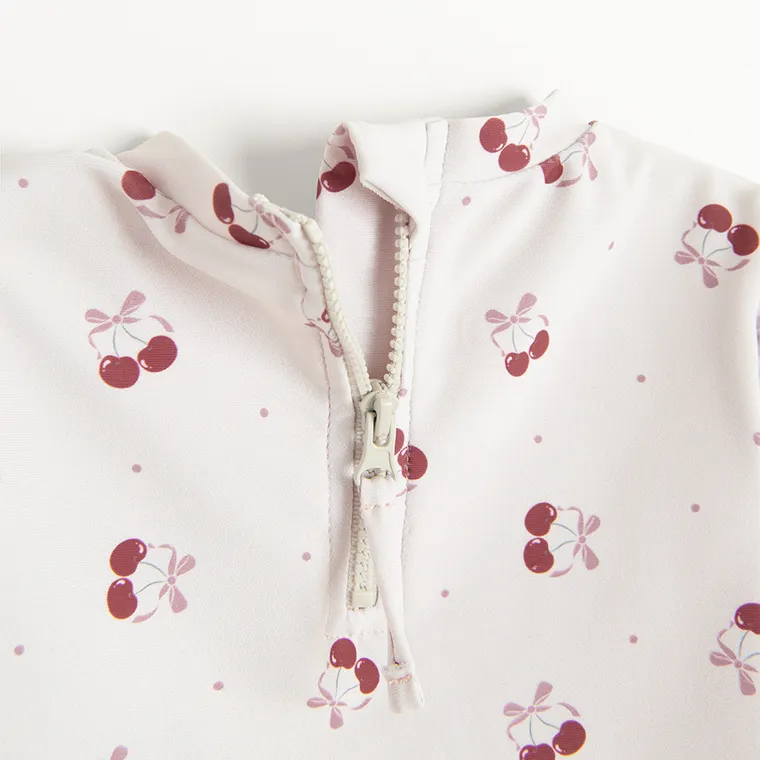 Cool Club, Strój kąpielowy dziewczęcy dwuczęściowy, Kapelusz, UV 50, różowy