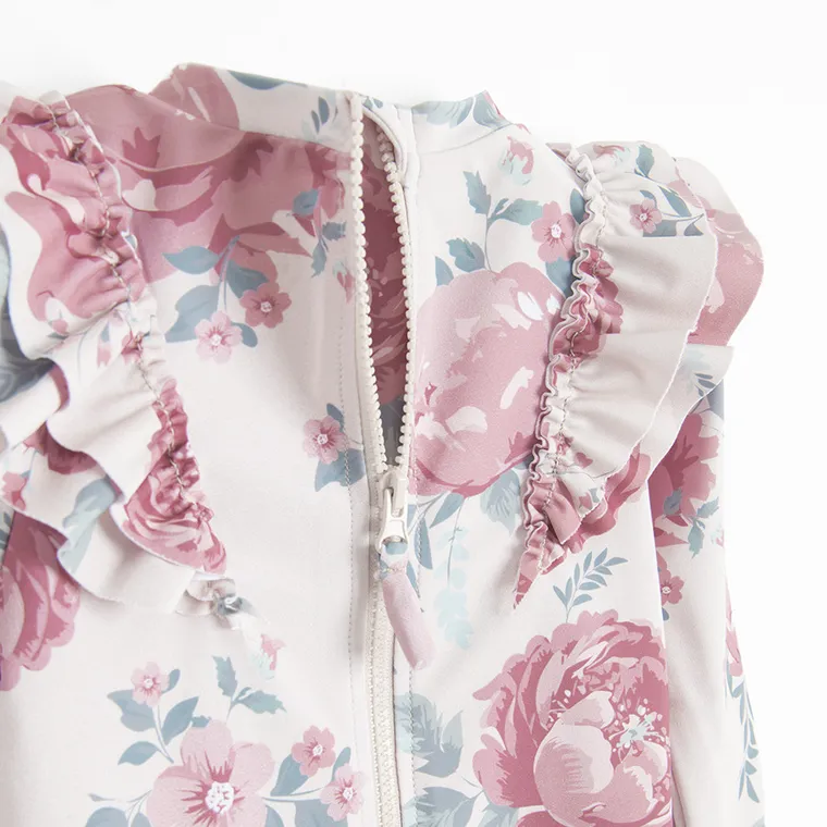 Cool Club, Strój kąpielowy dziewczęcy jednoczęściowy, UV 50, różowy