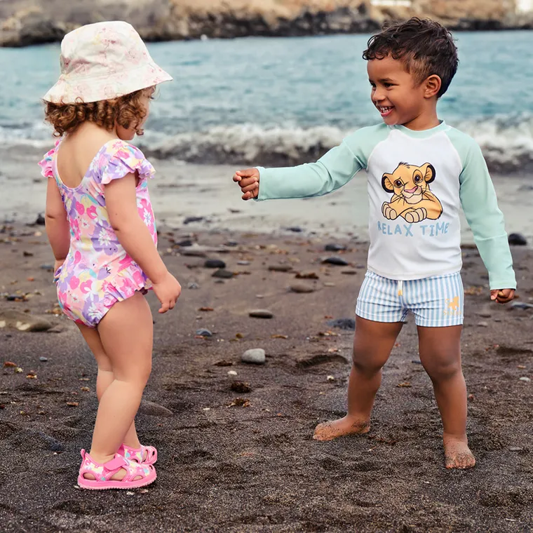 Cool Club, Strój kąpielowy dziewczęcy jednoczęściowy, UV 50, różowy