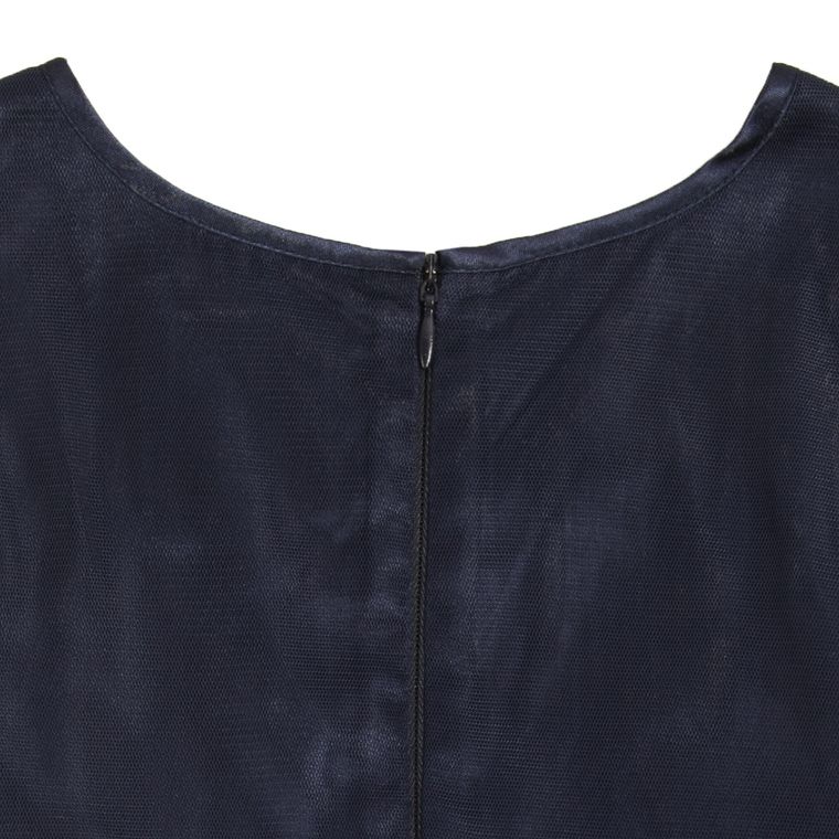 Cool Club, Sukienka dziewczęca bez rękawów, tiul, cekiny, granatowa