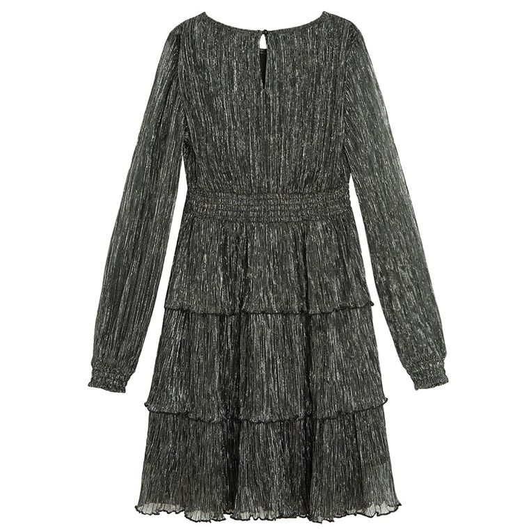 Cool Club, Sukienka dziewczęca z długim rękawem, czarna