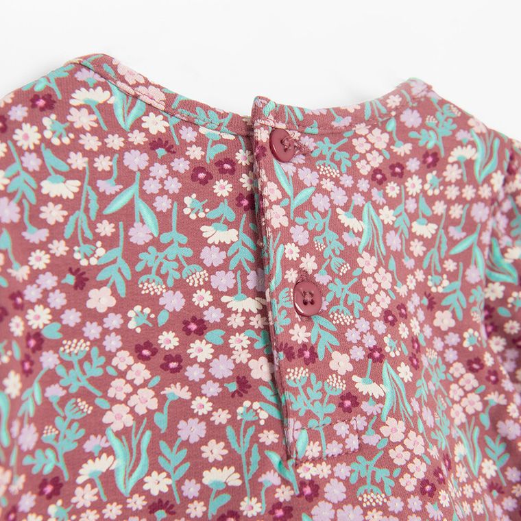 Cool Club, Sukienka dziewczęca z długim rękawem, fioletowa