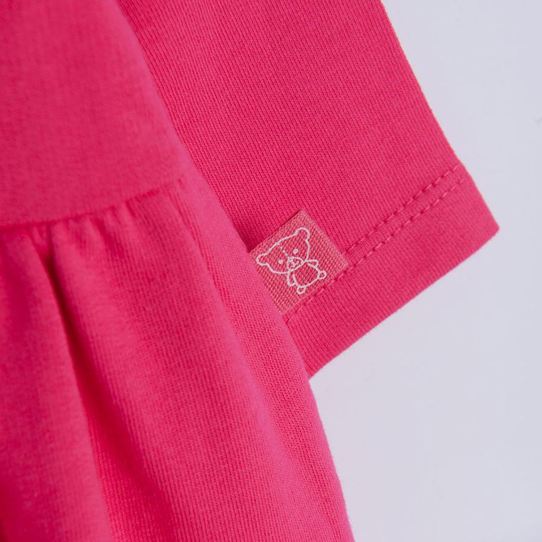 Cool Club, Sukienka dziewczęca z długim rękawem, różowa