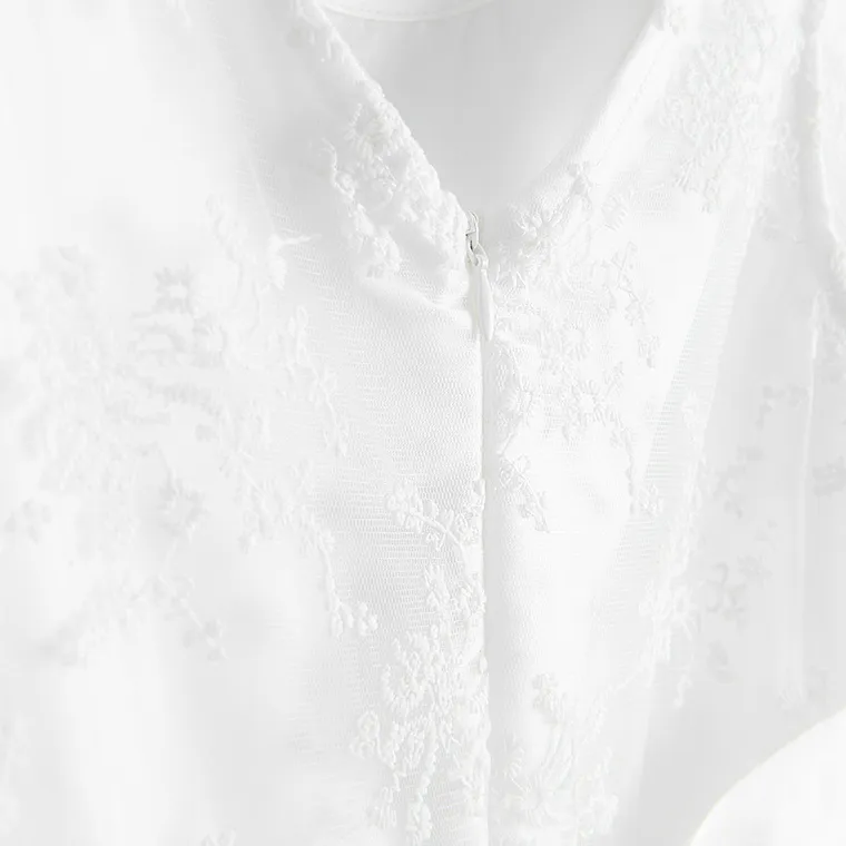 Cool Club, Sukienka dziewczęca z krótkim rękawem, biała