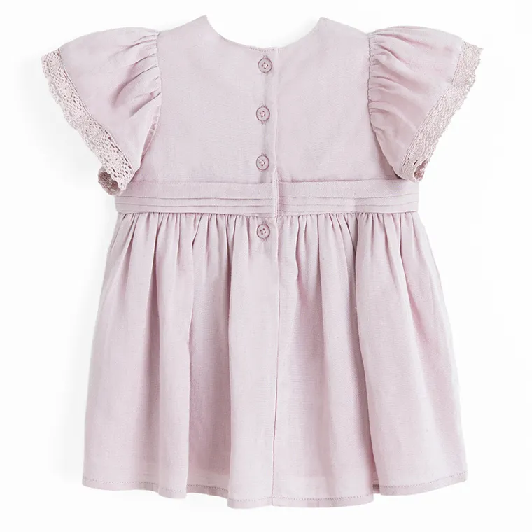 Cool Club, Sukienka dziewczęca z krótkim rękawem, fioletowa