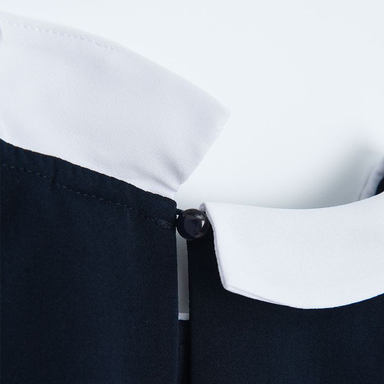 Cool Club, Sukienka dziewczęca z krótkim rękawem, granatowa