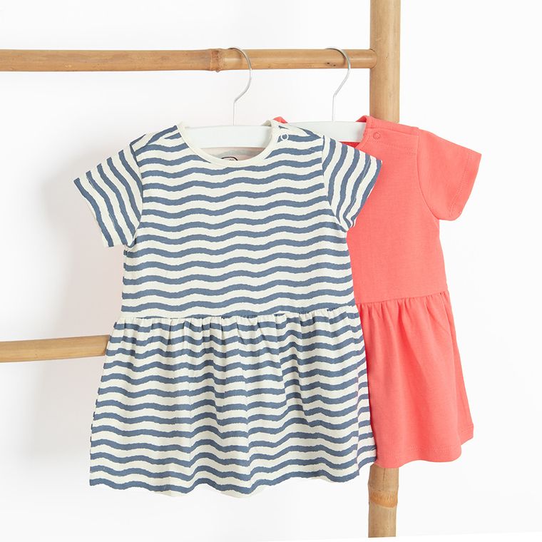 Cool Club, Sukienka dziewczęca z krótkim rękawem, mix, zestaw, 2 szt.
