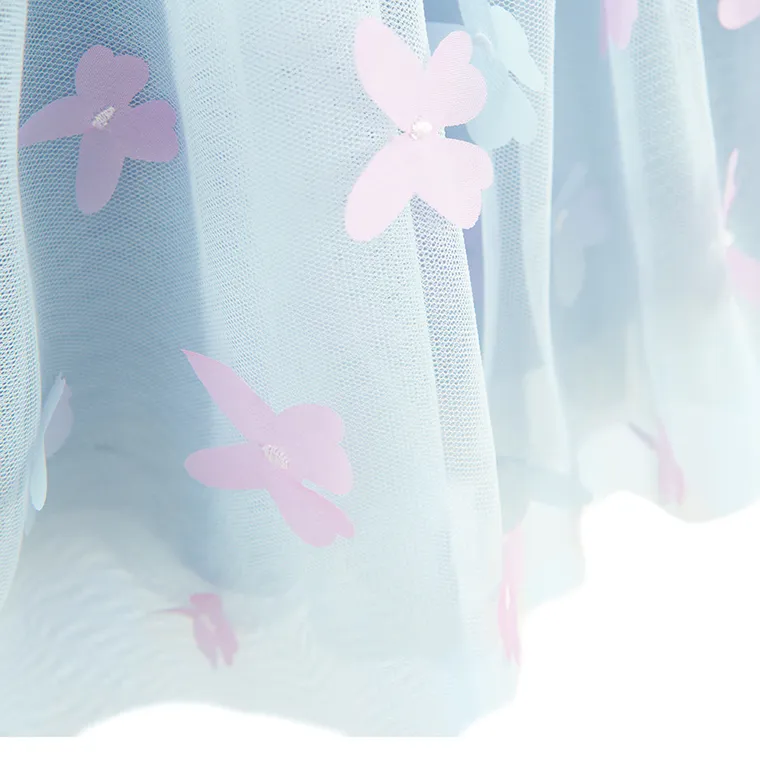 Cool Club, Sukienka dziewczęca z krótkim rękawem, niebieska