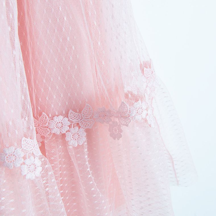 Cool Club, Sukienka dziewczęca z krótkim rękawem, różowa