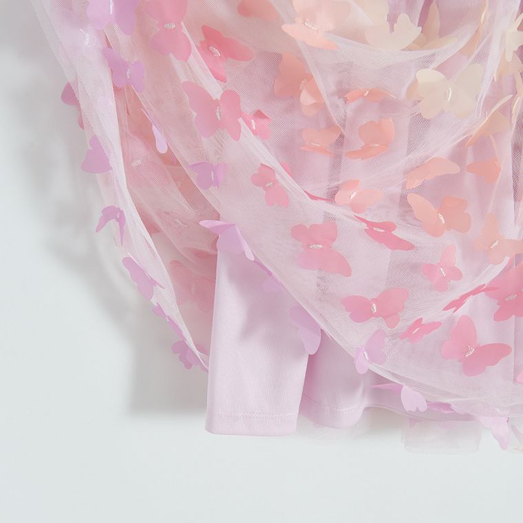 Cool Club, Sukienka dziewczęca z krótkim rękawem, różowa