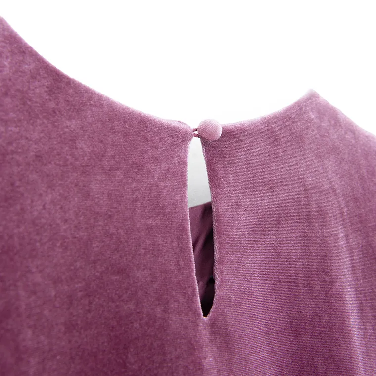 Cool Club, Sukienka dziewczęca z krótkim rękawem, welurowa, fioletowa