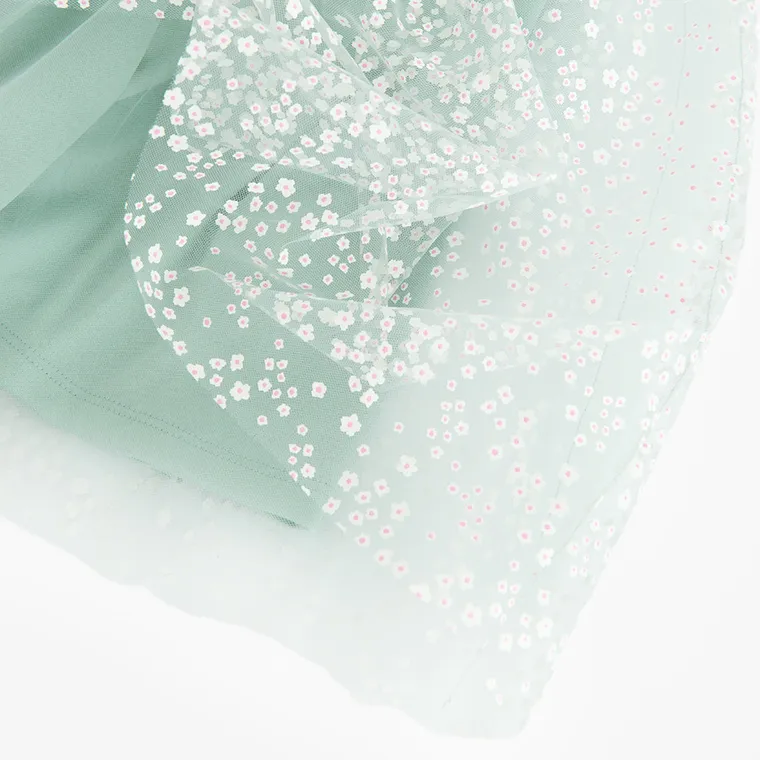 Cool Club, Sukienka dziewczęca z krótkim rękawem, zielona