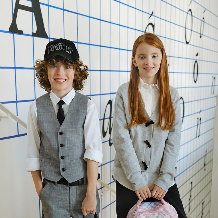 Cool Club, Sweter dziewczęcy, rozpinany, oversize, szary