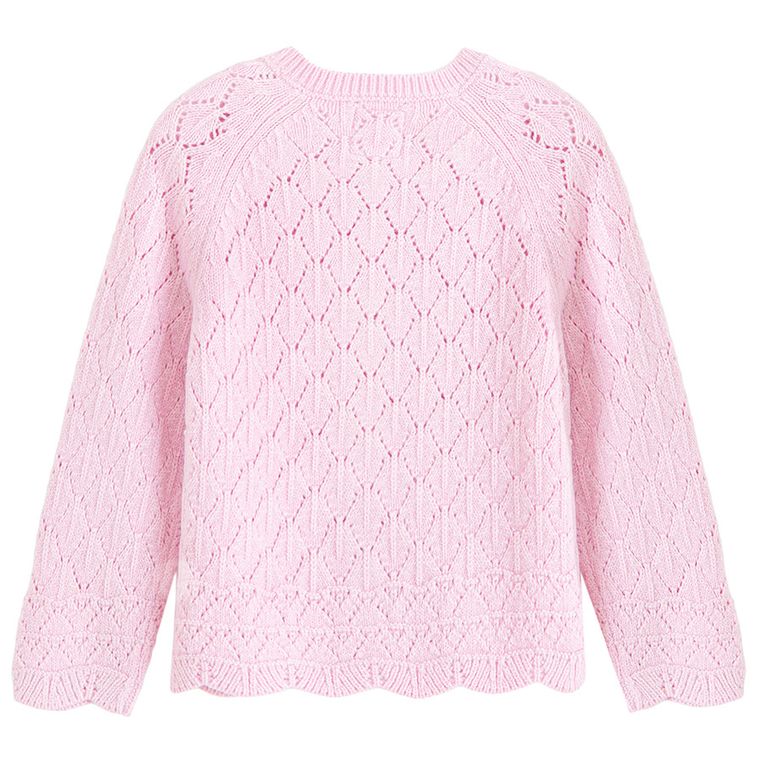 Cool Club, Sweter dziewczęcy, rozpinany, różowy