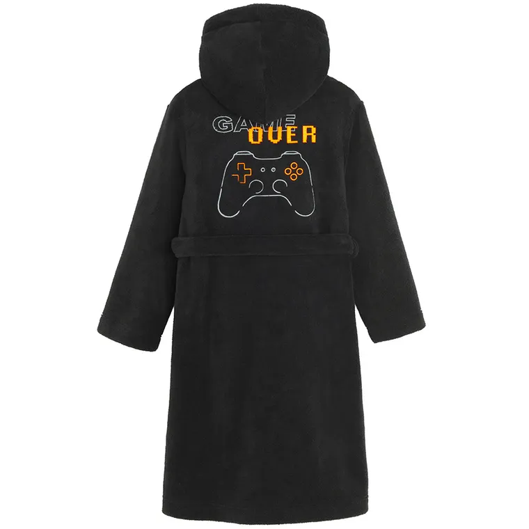 Cool Club, Szlafrok chłopięcy z kapturem, czarny