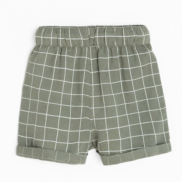 Cool Club, Szorty chłopięce, z lnem, khaki