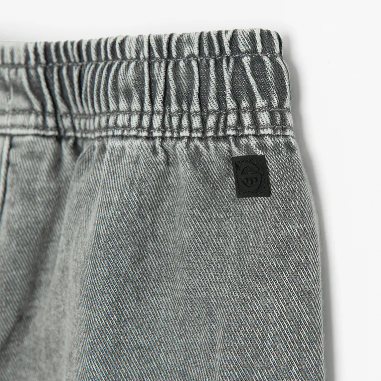 Cool Club, Szorty jeansowe chłopięce, pul on, szare