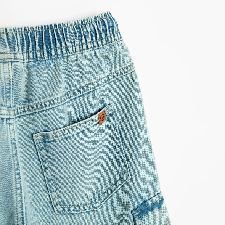 Cool Club, Szorty jeansowe chłopięce, pull on, niebieskie