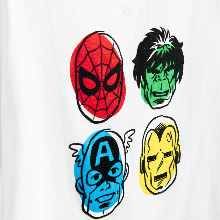 Cool Club, T-shirt chłopięcy, biały, Marvel