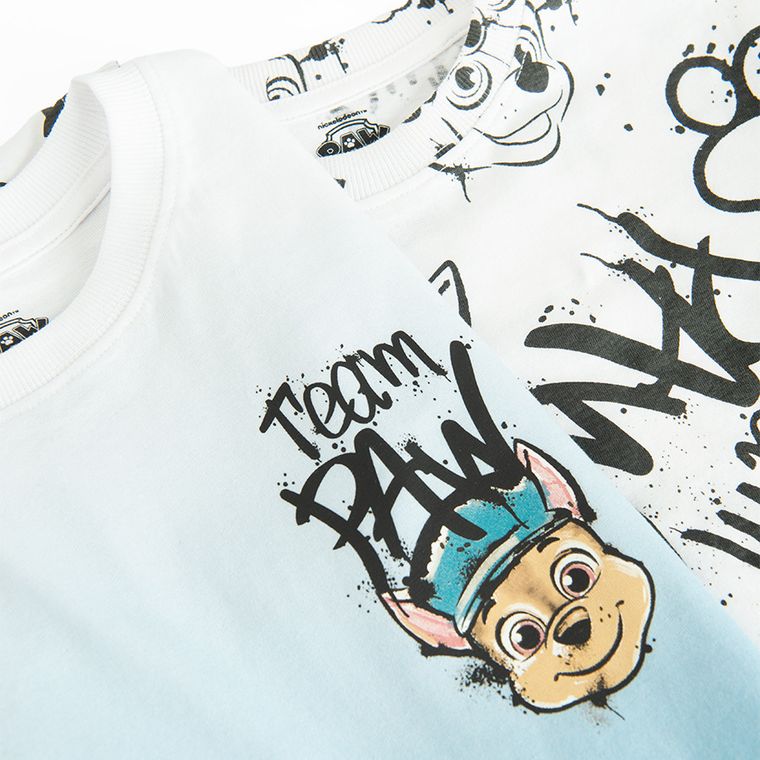 Cool Club, T-shirt chłopięcy, biały, zestaw, 2 szt., Psi Patrol