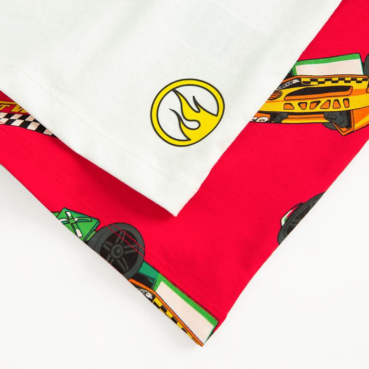 Cool Club, T-shirt chłopięcy, mix, Hot Wheels, zestaw, 2 szt.