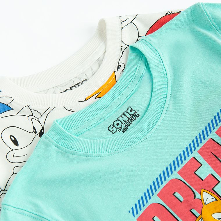 Cool Club, T-shirt chłopięcy, mix, Sonic the Hedgehog, zestaw, 2 szt.