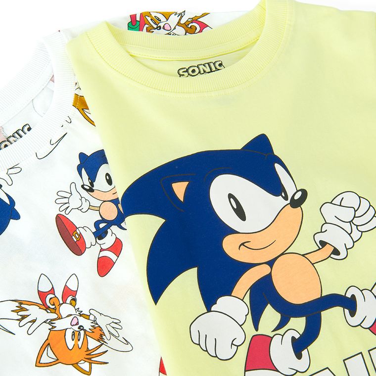 Cool Club, T-shirt chłopięcy, mix, zestaw, 2 szt., Sonic the Hedgehog