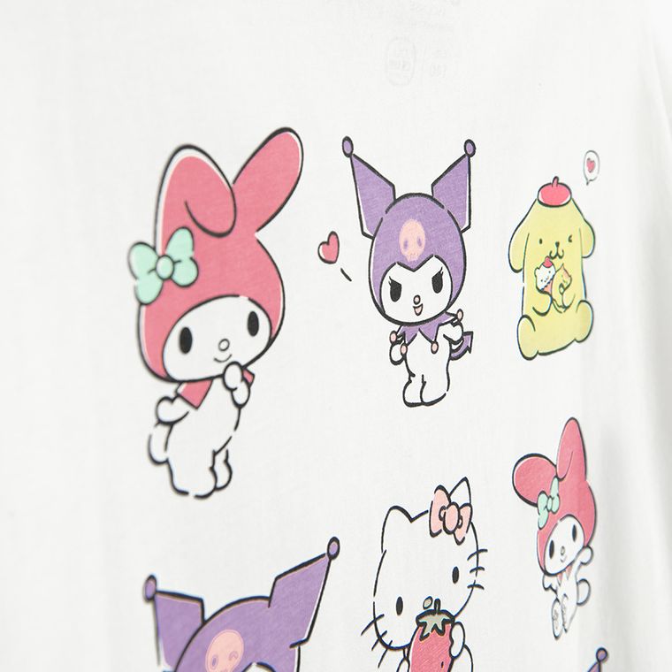 Cool Club, T-shirt dziewczęcy, biały, Kuromi