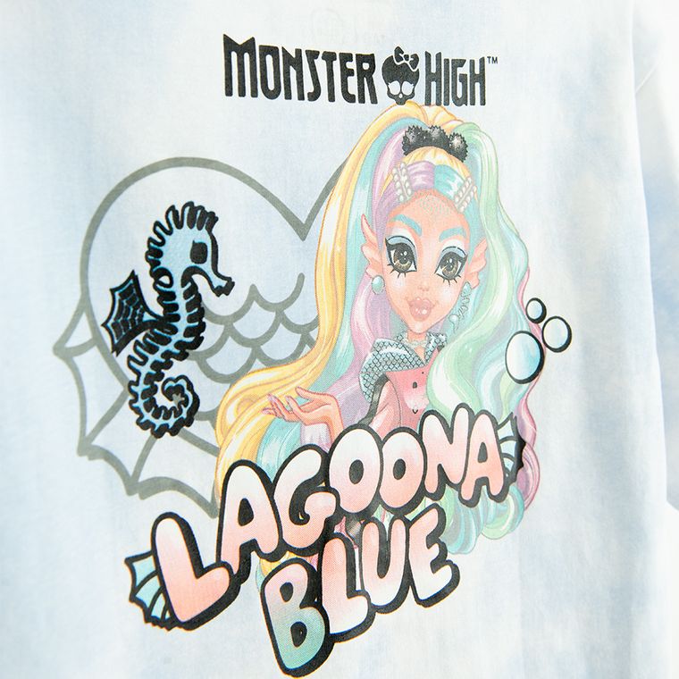 Cool Club, T-shirt dziewczęcy, biały, Monster High