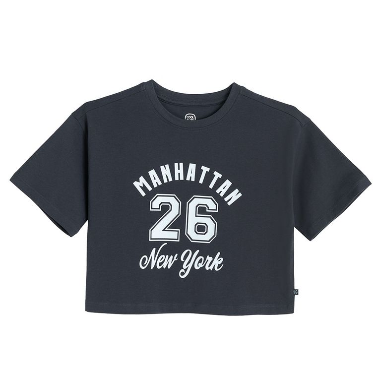 Cool Club, T-shirt dziewczęcy, crop top, mix, zestaw, 5 szt.