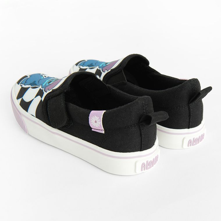 Cool Club, Trampki slip on dziewczęce, czarne, Lilo i Stitch