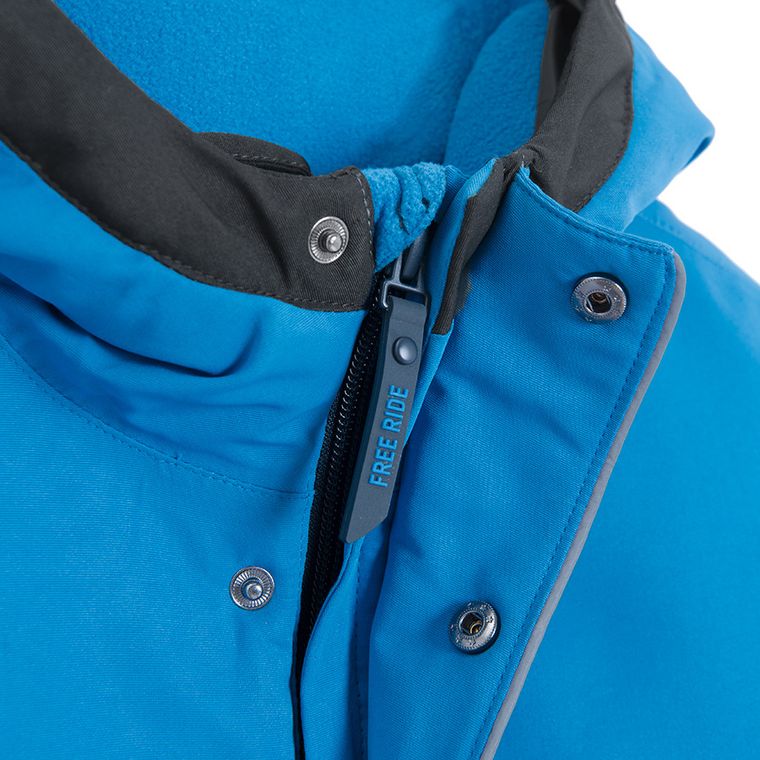 Cool Club, Wodoszczelny kombinezon narciarski chłopięcy z kapturem, ocieplany, niebieski