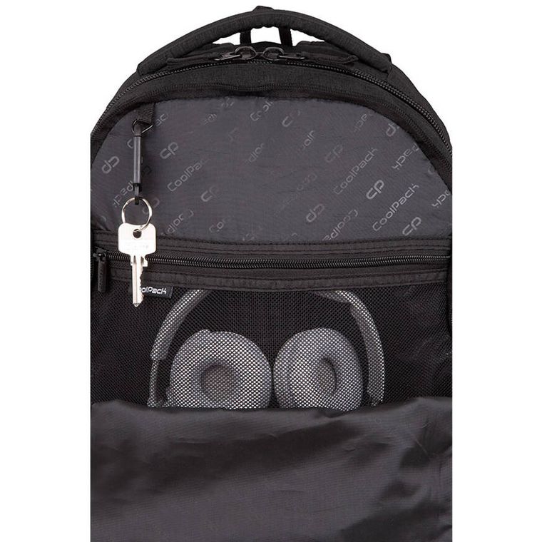 CoolPack, Break, plecak szkolny, 2-komorowy, Snow Black