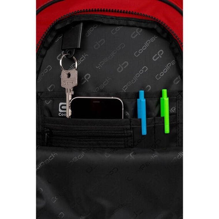 CoolPack, Factor X, plecak szkolny, 4-komorowy, Gradient Cranberry
