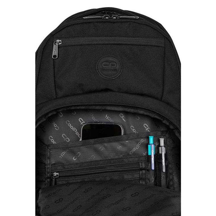 CoolPack, Grif, plecak miejski, 2-komorowy, Black