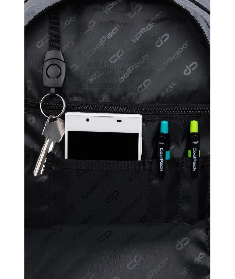 CoolPack, Impact, plecak szkolny, 1-komorowy, Grey Tone
