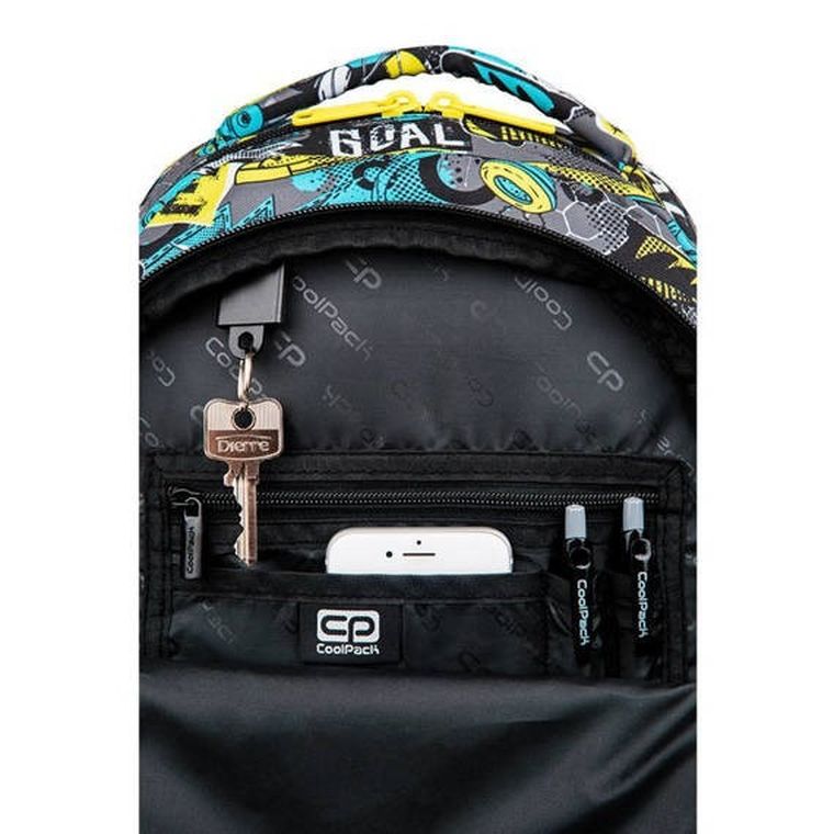 CoolPack, Jerry, plecak szkolny, 2-komorowy, Goal Time