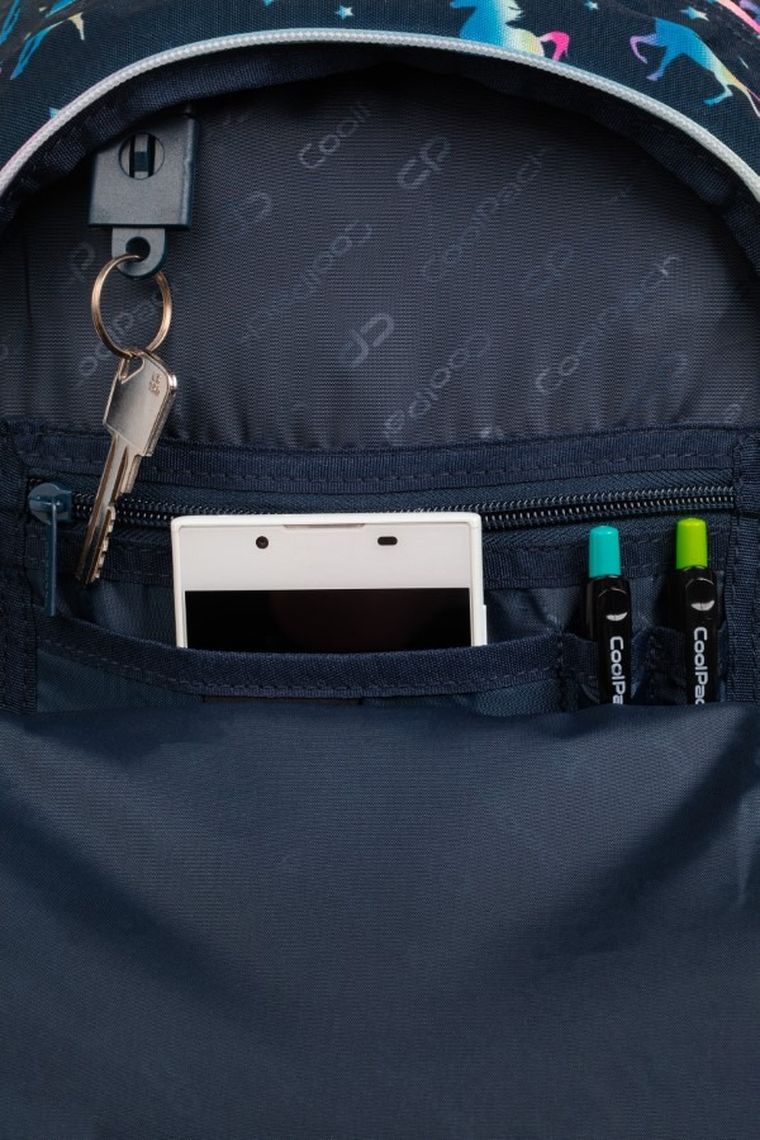 CoolPack, Jerry, plecak szkolny, 3-komorowy, Blue Unicorn