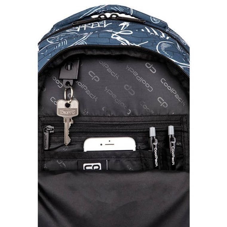 CoolPack, Jerry, plecak szkolny, 3-komorowy, Street Life