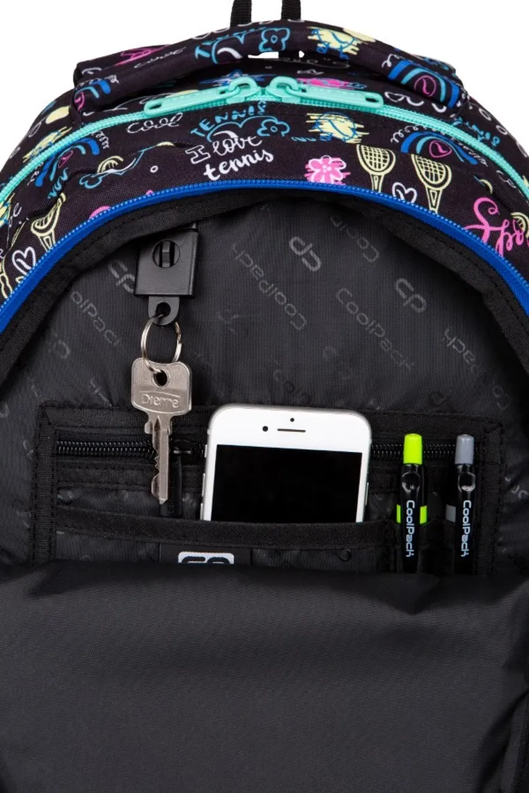 CoolPack, Jerry, plecak szkolny, 3-komorowy, Tennis Star