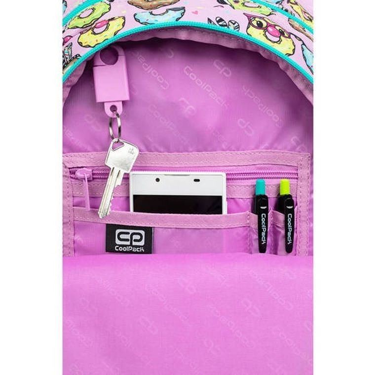 CoolPack, Joy S, plecak szkolny, 3-komorowy, Happy Donuts