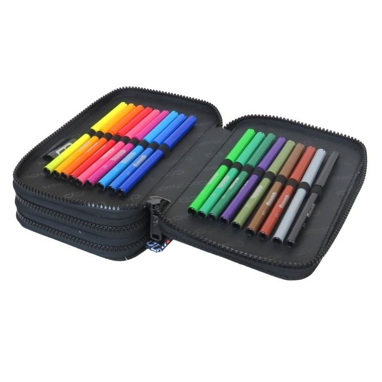 CoolPack, Jumper 3, piórnik rozkładany, potrójny, z wyposażeniem, Big City