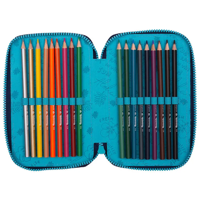 CoolPack, Lilo i Stitch, Jumper 3, piórnik rozkładany, potrójny, z wyposażeniem, Blue