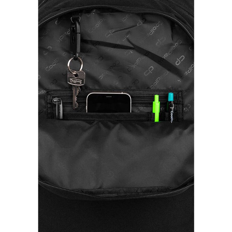 CoolPack, Rider, plecak szkolny, 2-komorowy, Black Collection