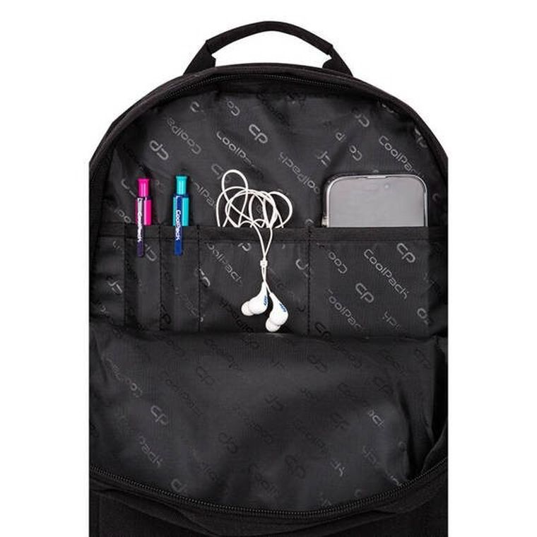 CoolPack, Scout, plecak szkolny, 2-komorowy, Black Collection