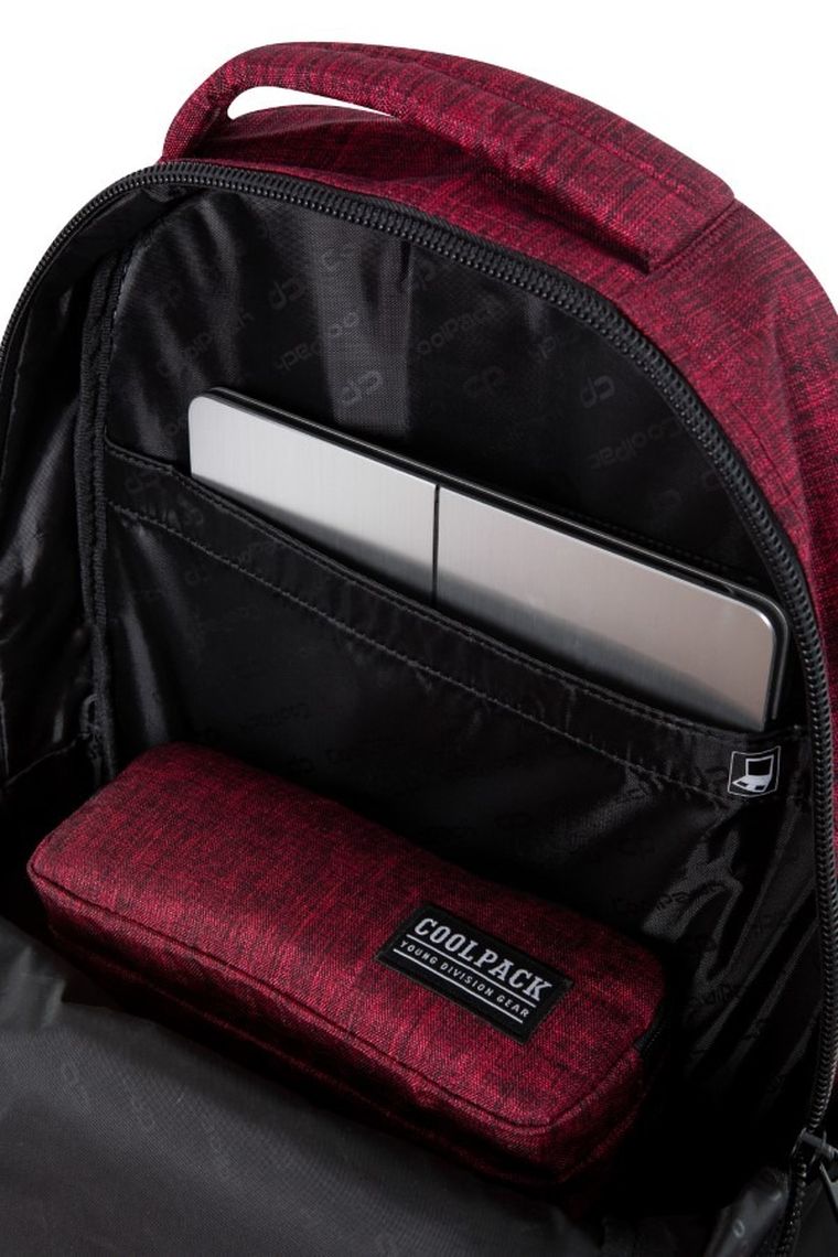 CoolPack, Soul, plecak szkolny, 3-komorowy, Snow Red