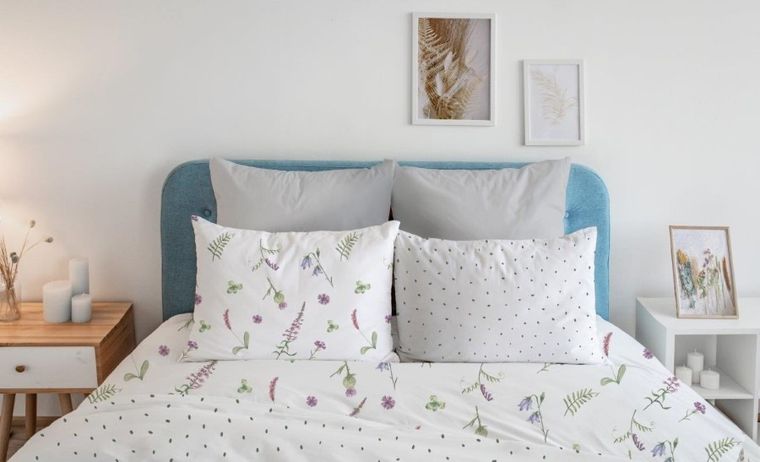 Cottage Home, Polne Kwiaty, Koniczyna, 2-częściowy komplet pościeli bawełnianej, 140-200 cm